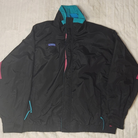 Vintage 90s Columbia Bugaboo Tall XXL Jacket Shell Only Retro Ski Colorblock - Picture 7 of 11